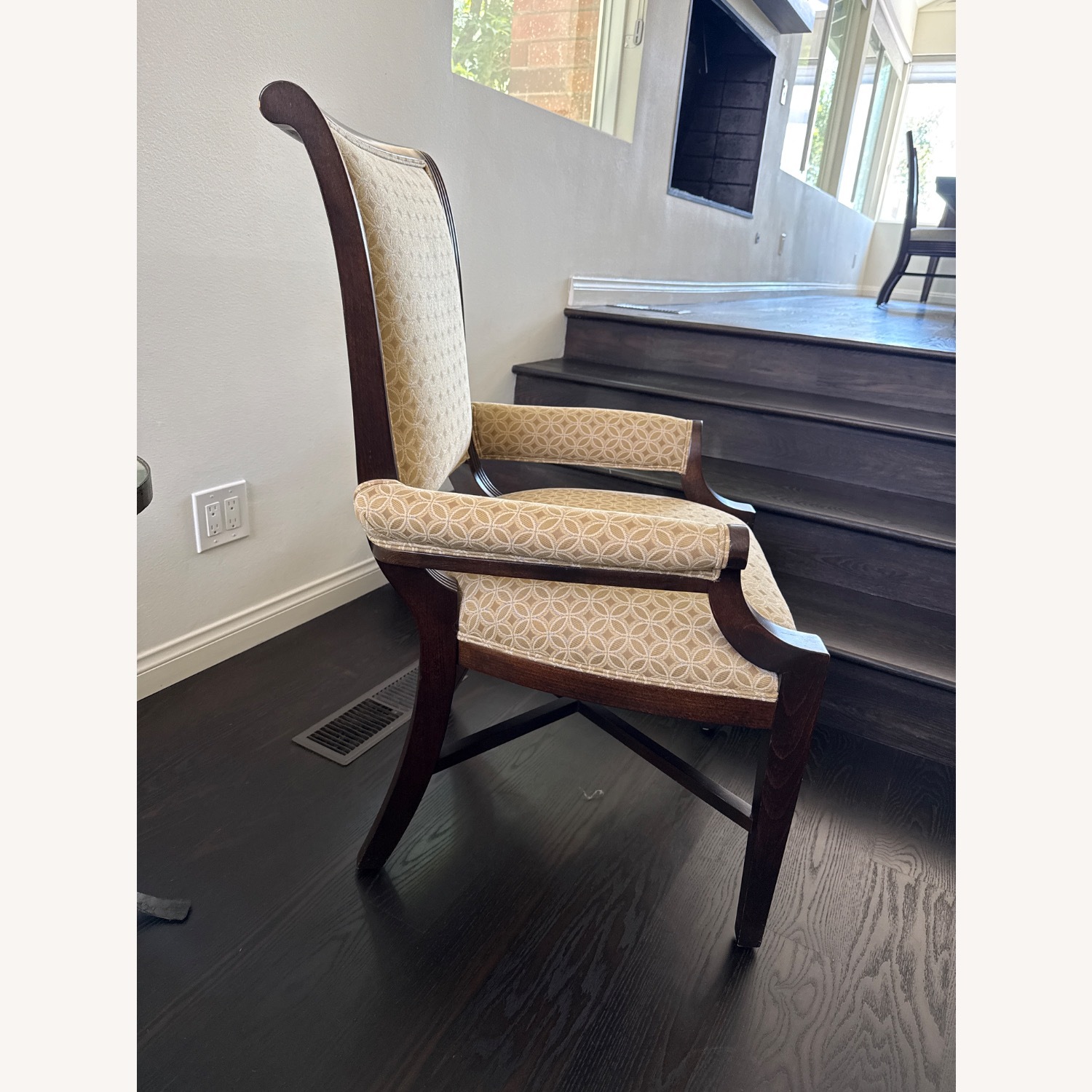 Vintage/Antique Finds Dark Brown Wood Armchair - image-3