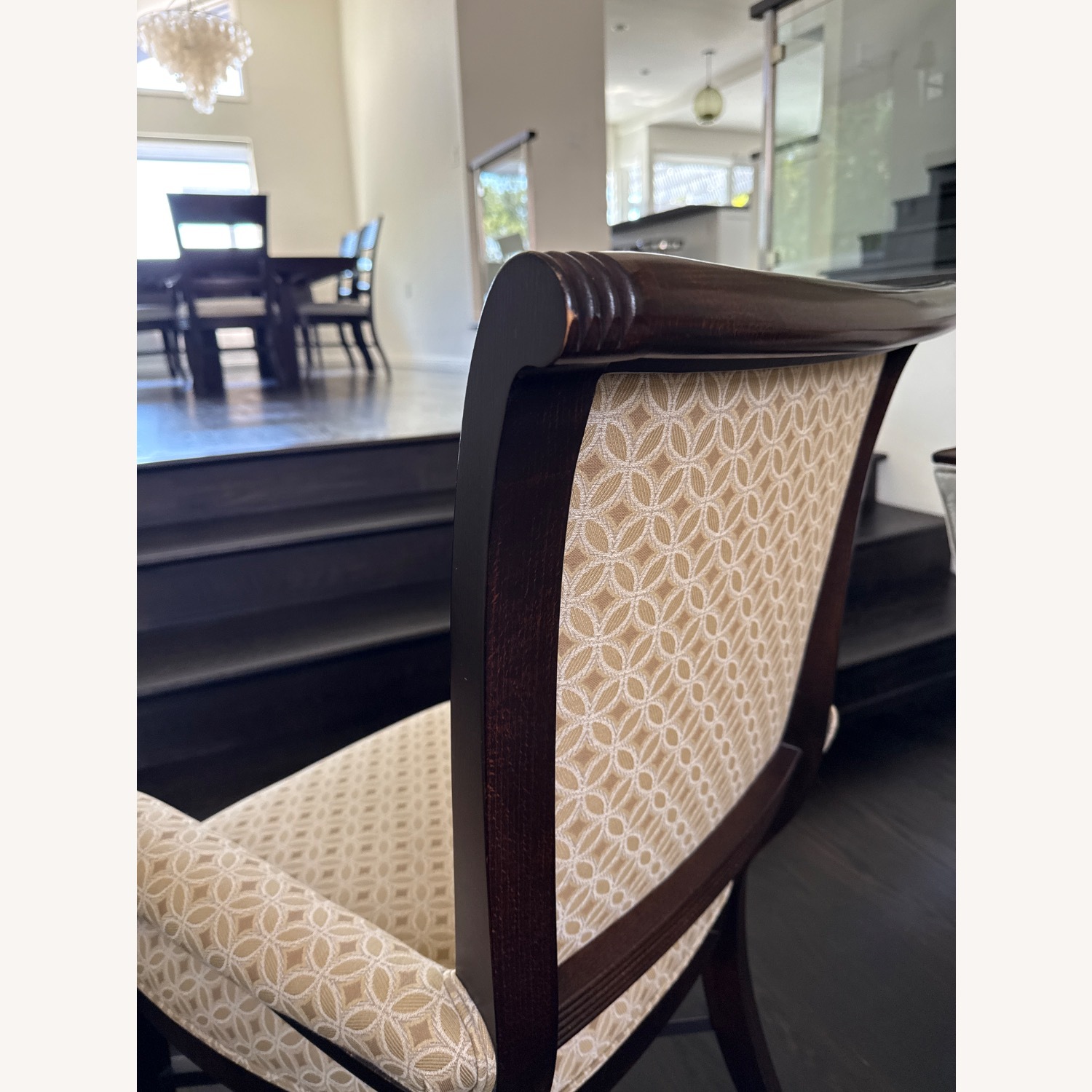 Vintage/Antique Finds Dark Brown Wood Armchair - image-6