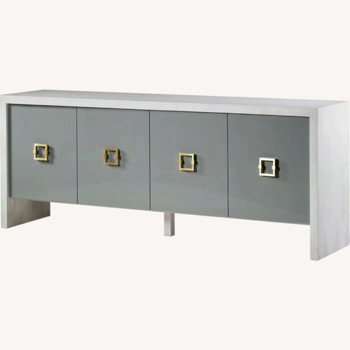Used Century Furniture Liza Credenza with Concrete and Lacquer Finish for sale on AptDeco