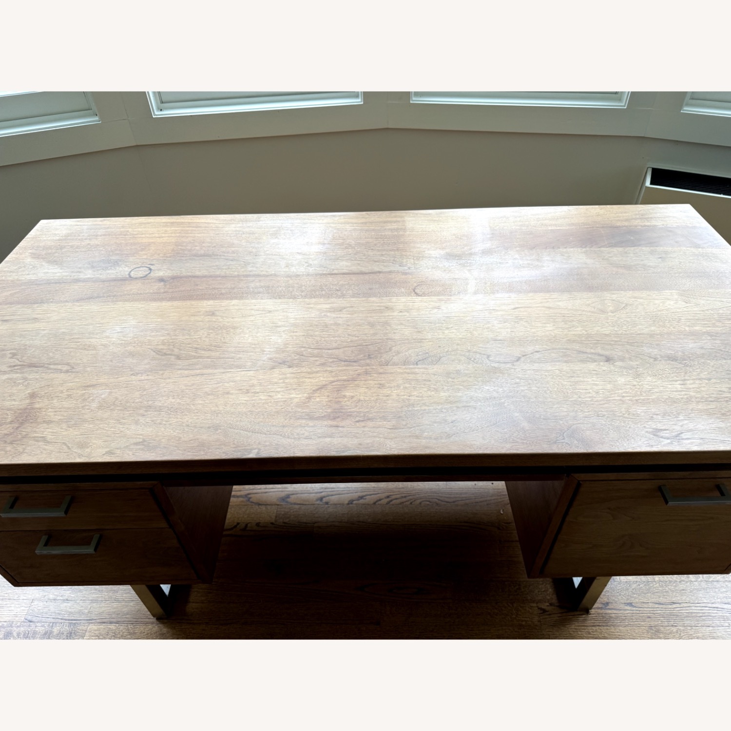 Crate & Barrel Clybourn Dark Brown Wood Desk - image-23