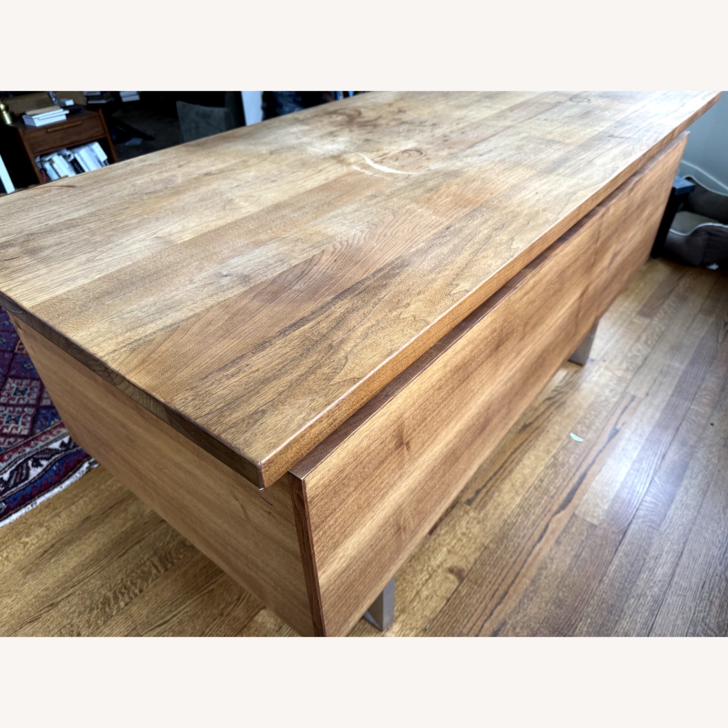 Crate & Barrel Clybourn Dark Brown Wood Desk - image-9