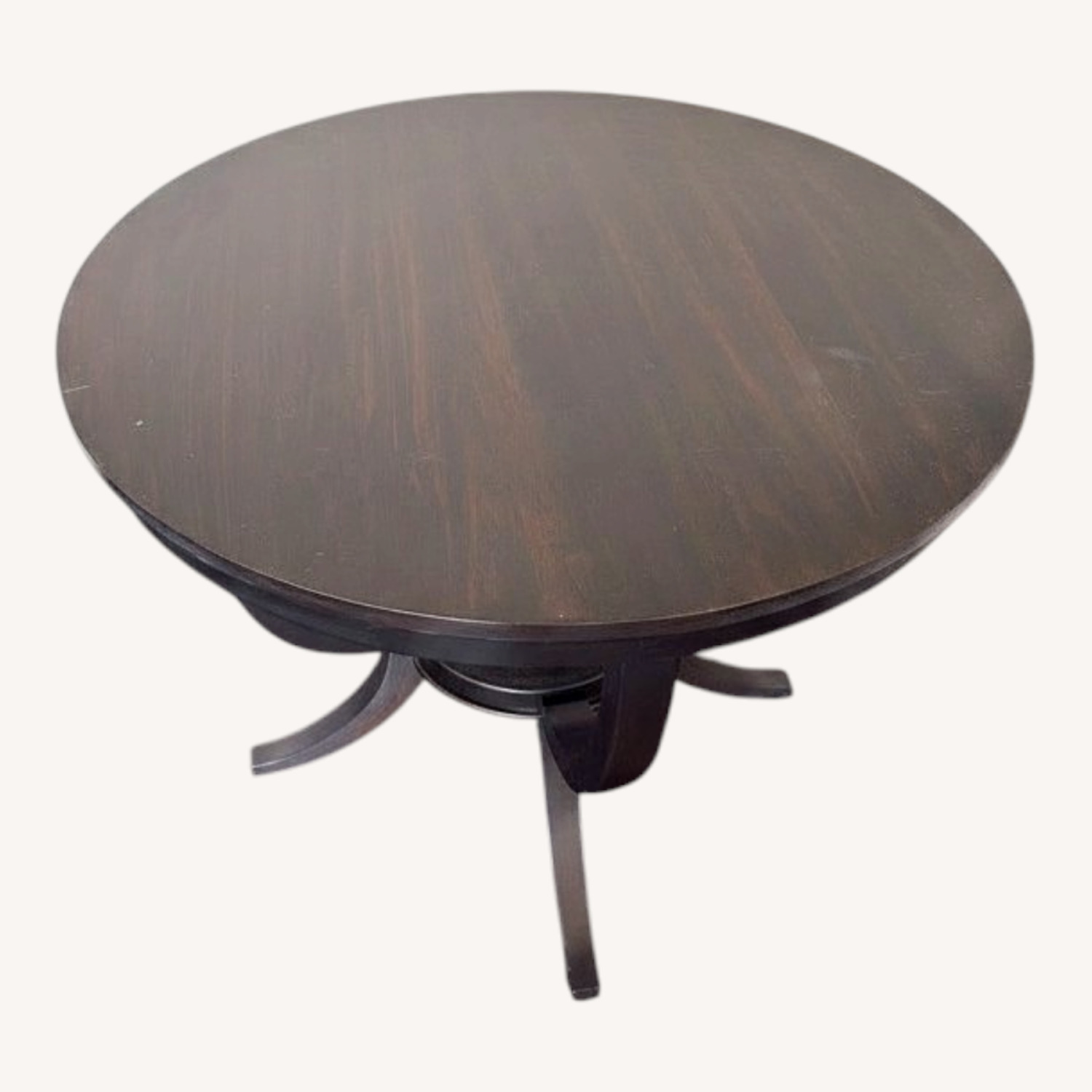 Dark Brown Wood Side Table - image-0
