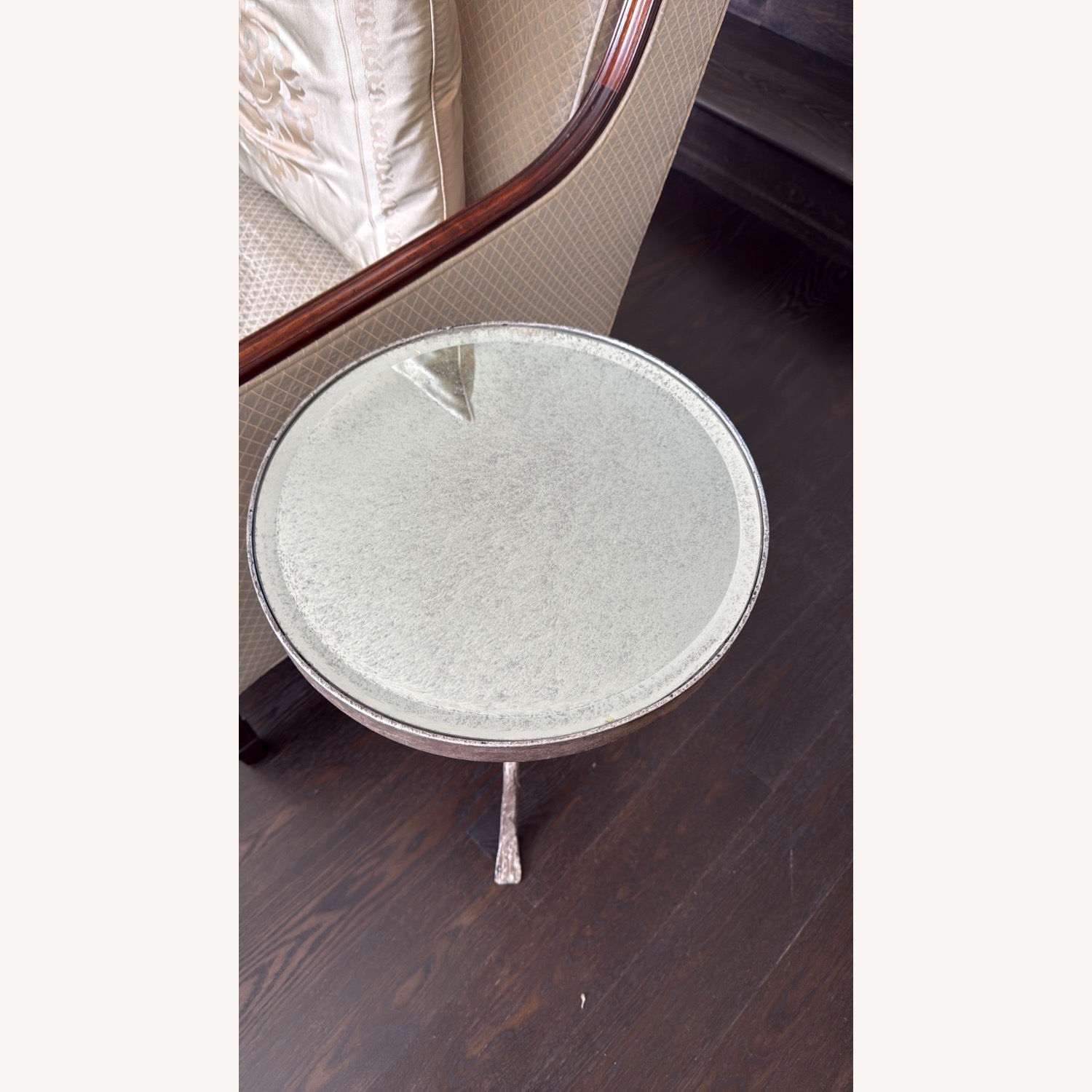 Hammered Metal Side Table - image-2