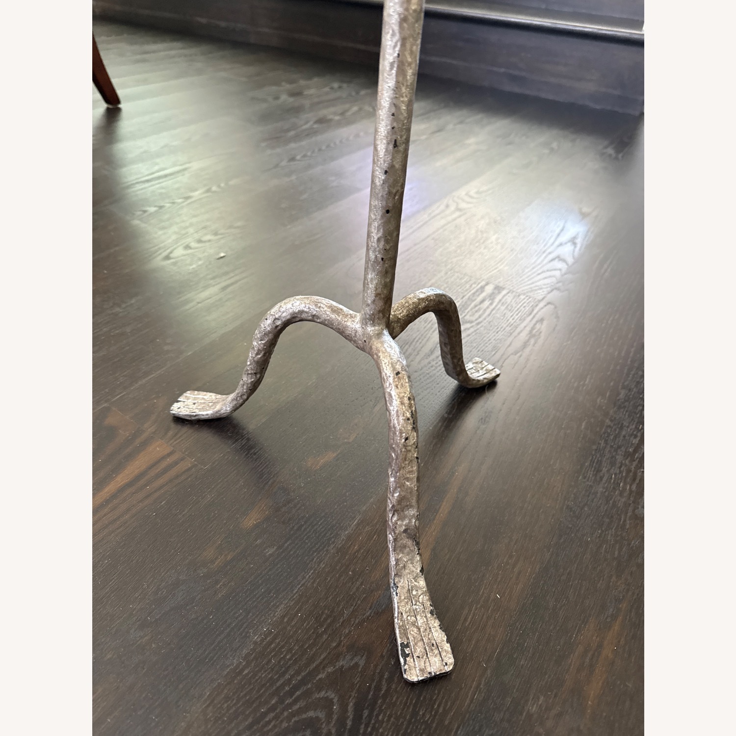 Hammered Metal Side Table - image-5
