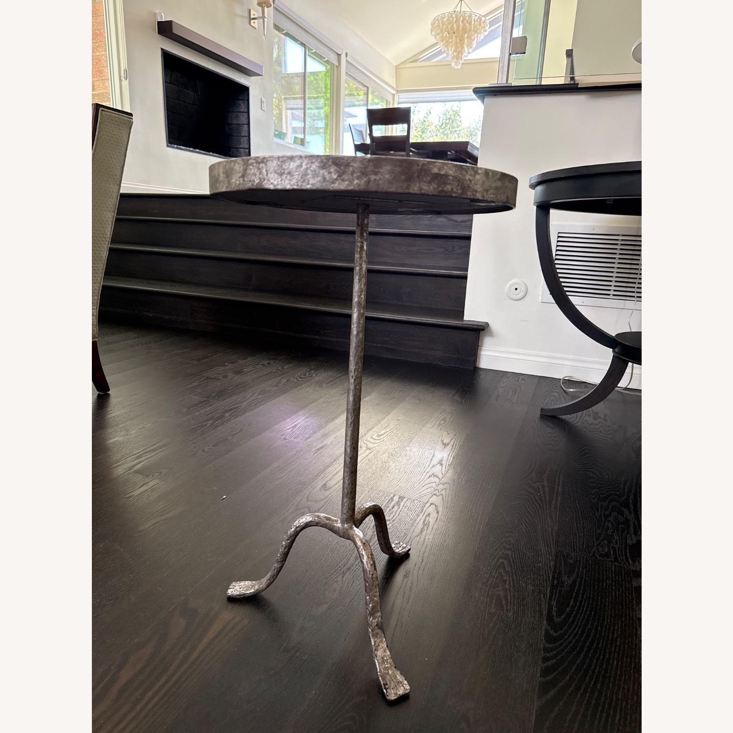 Hammered Metal Side Table - image-3