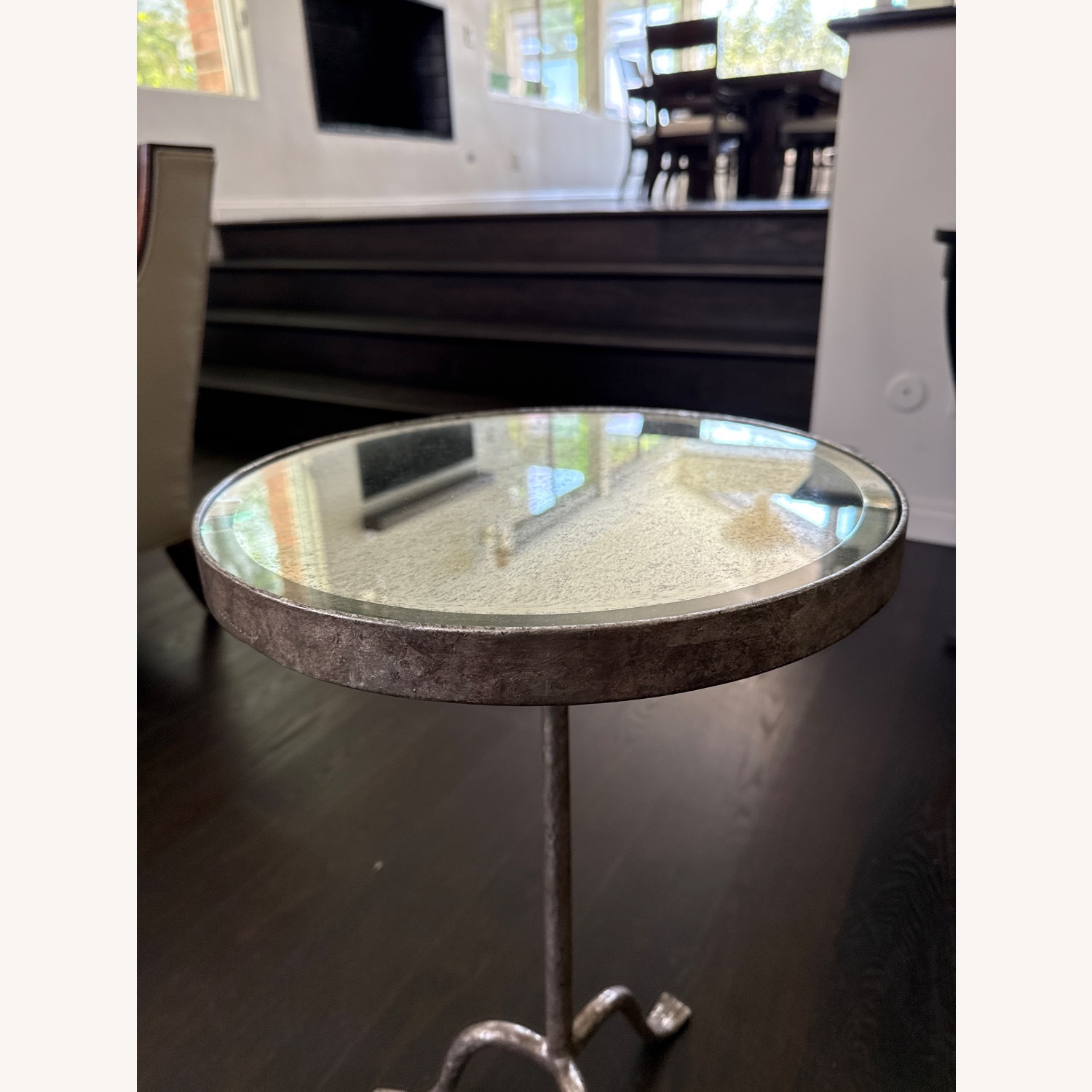 Hammered Metal Side Table - image-4