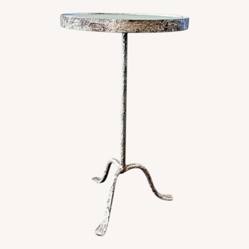 Used Hammered Metal Side Table for sale on AptDeco