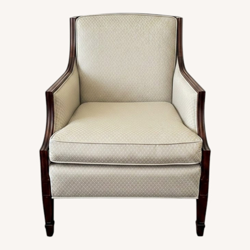 Used Vintage/Antique Finds Light Gray Fabric Armchair for sale on AptDeco