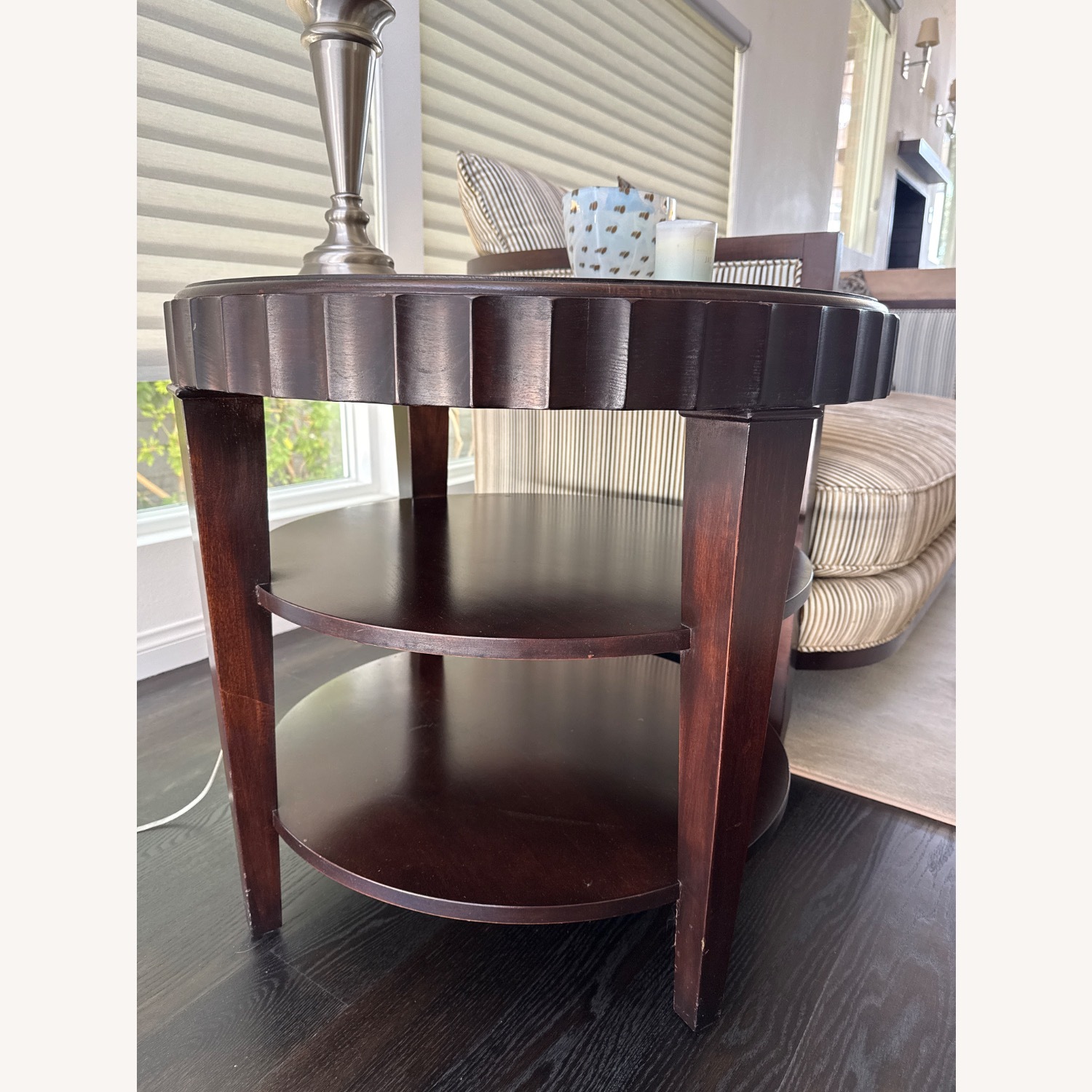 Transitional Round Side Table - image-3