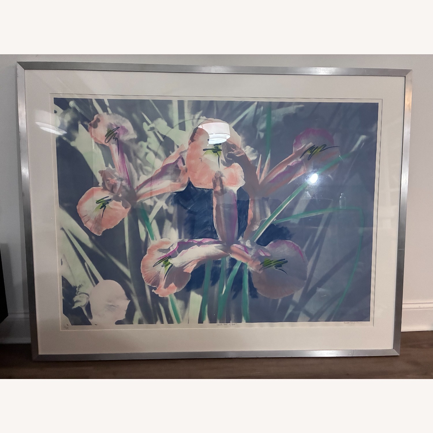 Iris Flowers Lithograph Wall Decor - image-2