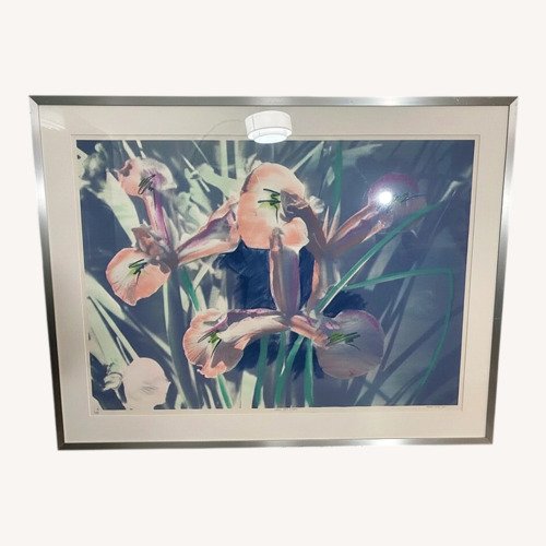 Used Iris Flowers Lithograph Wall Decor for sale on AptDeco