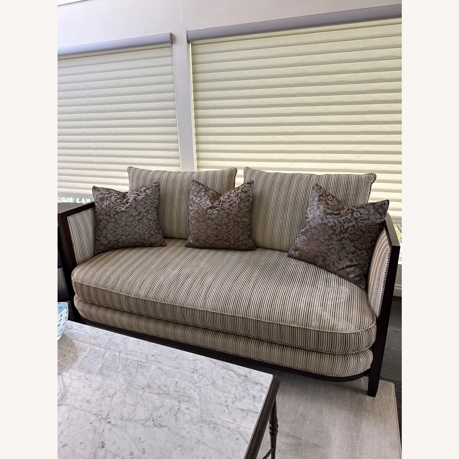 Custom Upholstery Curved Sofa - image-1