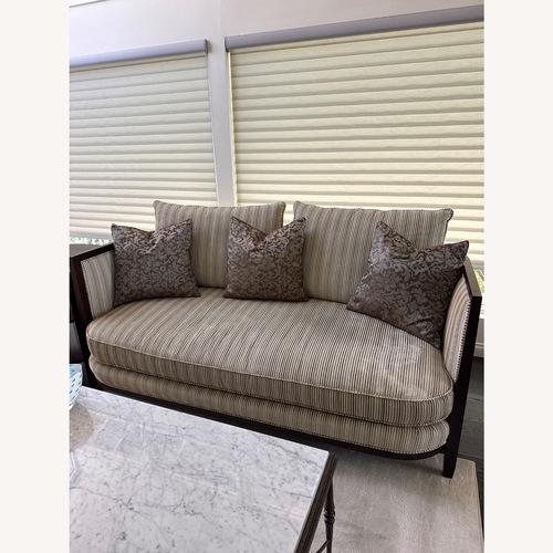 Used Custom Upholstery Curved Sofa for sale on AptDeco
