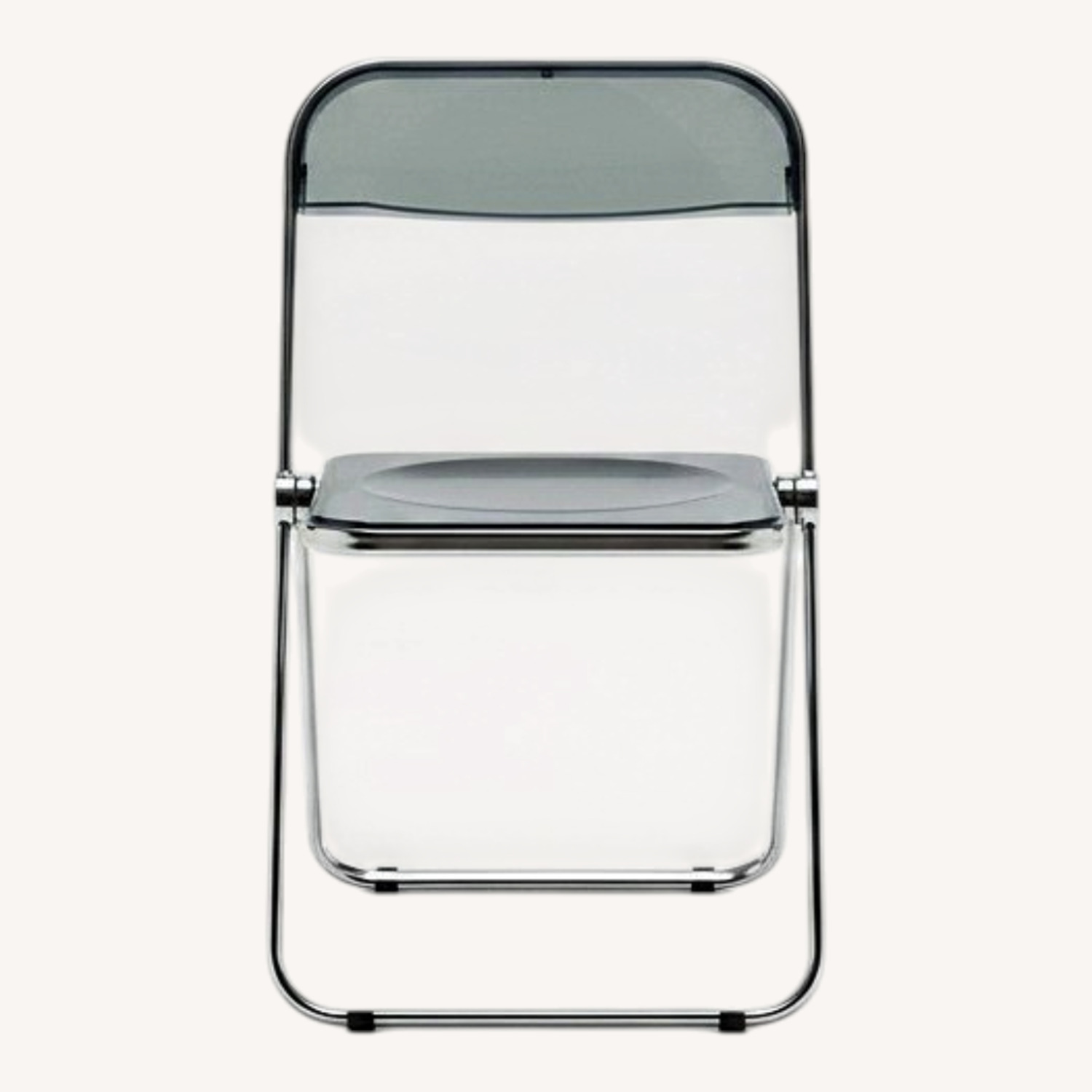 Light Gray Vinyl Accent Chair - image-0