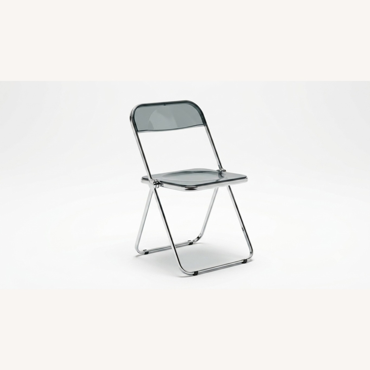 Light Gray Vinyl Accent Chair - image-3