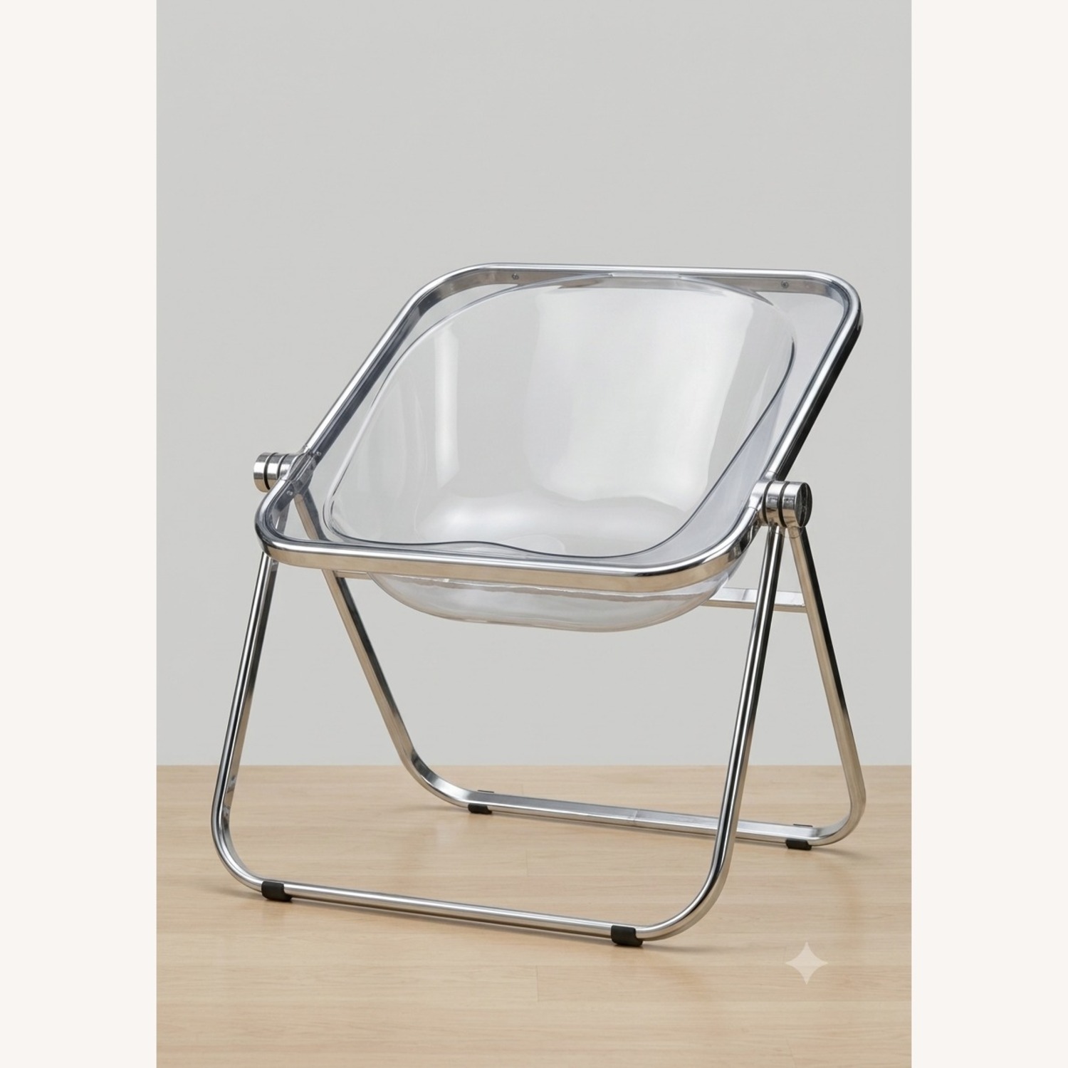 Transparent Vinyl Accent Chair - image-2