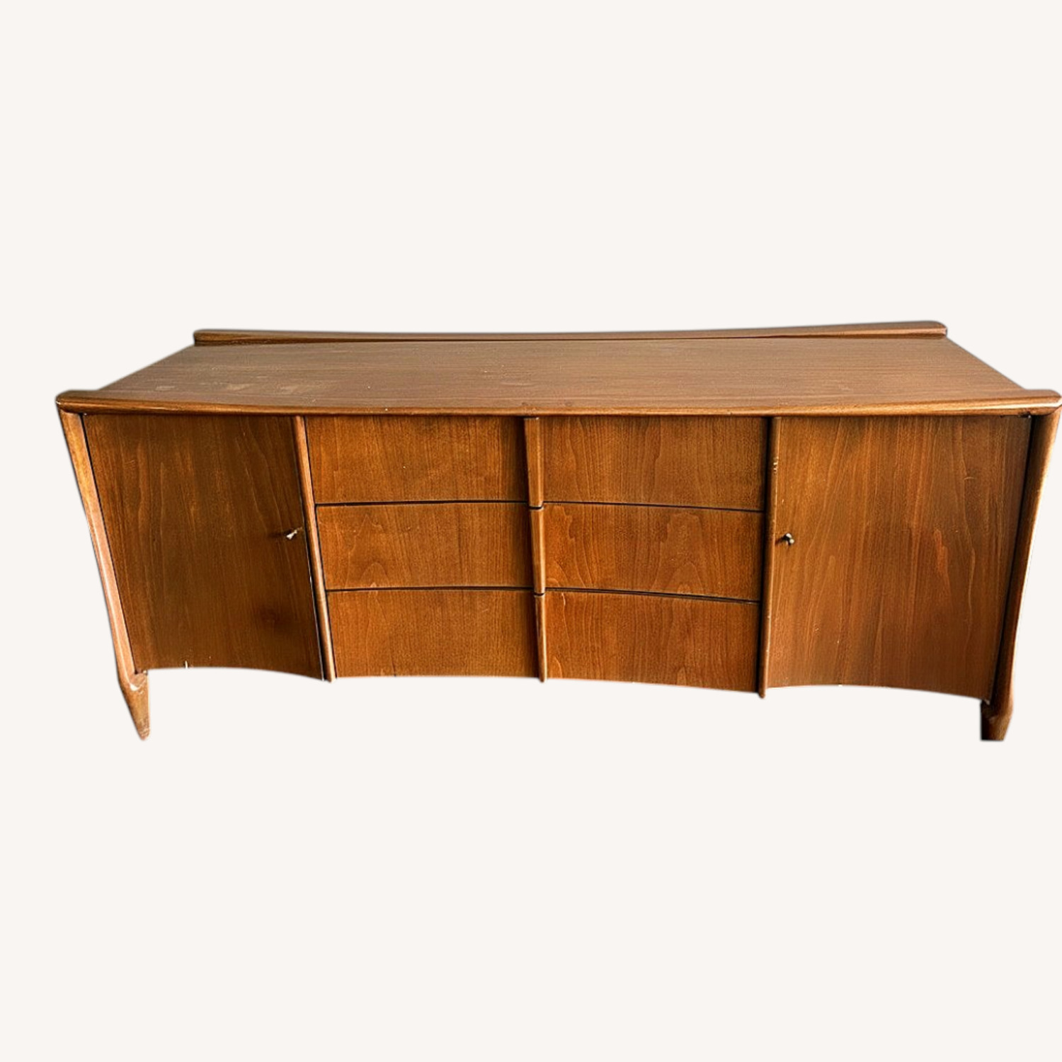 Vintage/Antique Finds Light Brown Wood Sideboard - image-0