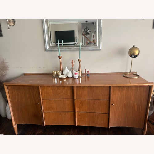 Used Vintage/Antique Finds Light Brown Wood Sideboard for sale on AptDeco