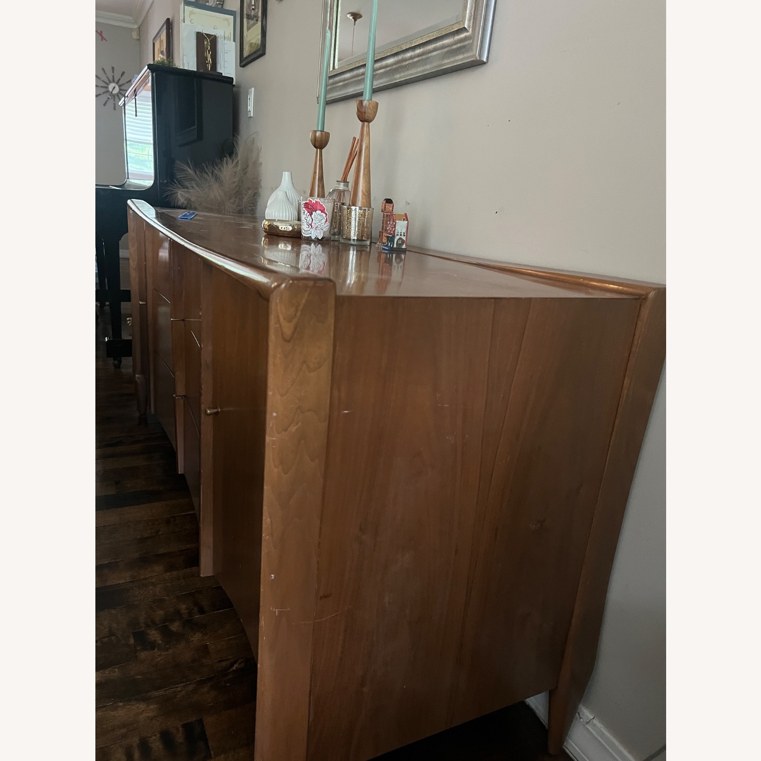 Vintage/Antique Finds Light Brown Wood Sideboard - image-2