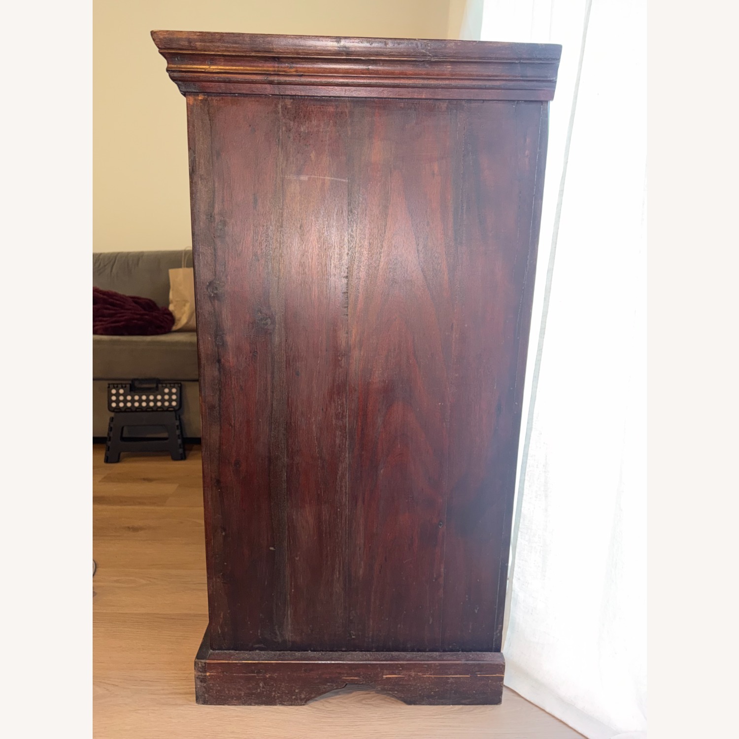 Vintage/Antique Finds Dark Brown Wood Armoire - image-2