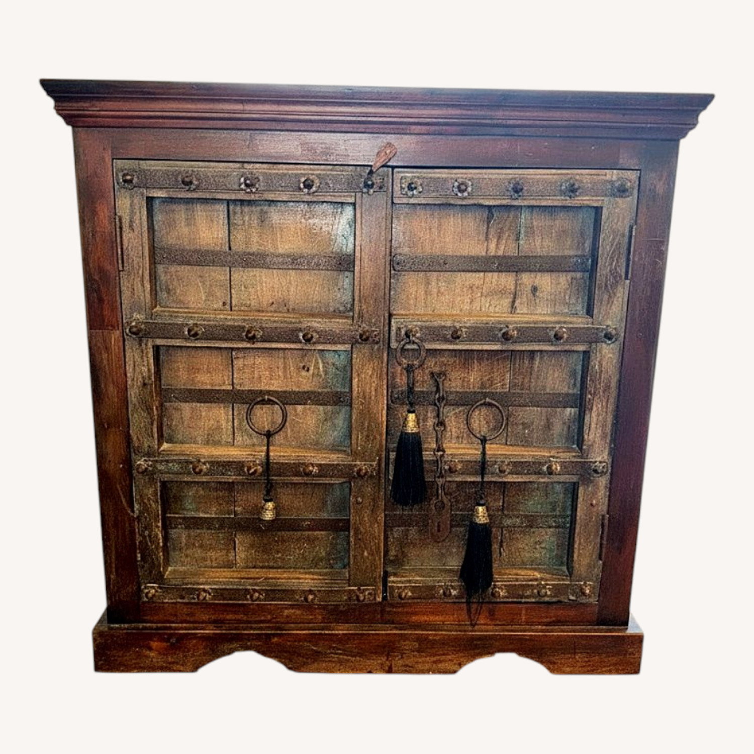Vintage/Antique Finds Dark Brown Wood Armoire - image-0
