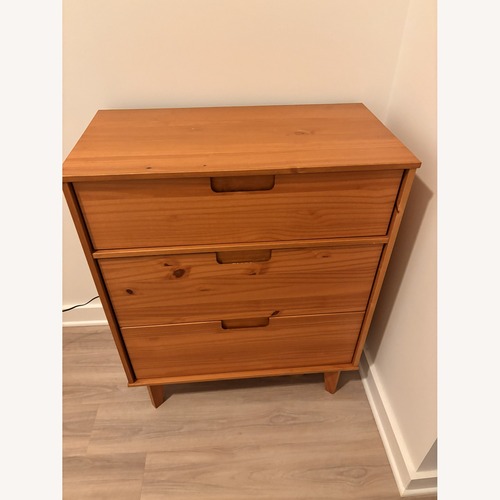 Used Walker Edison Sloane Natural Armoire for sale on AptDeco