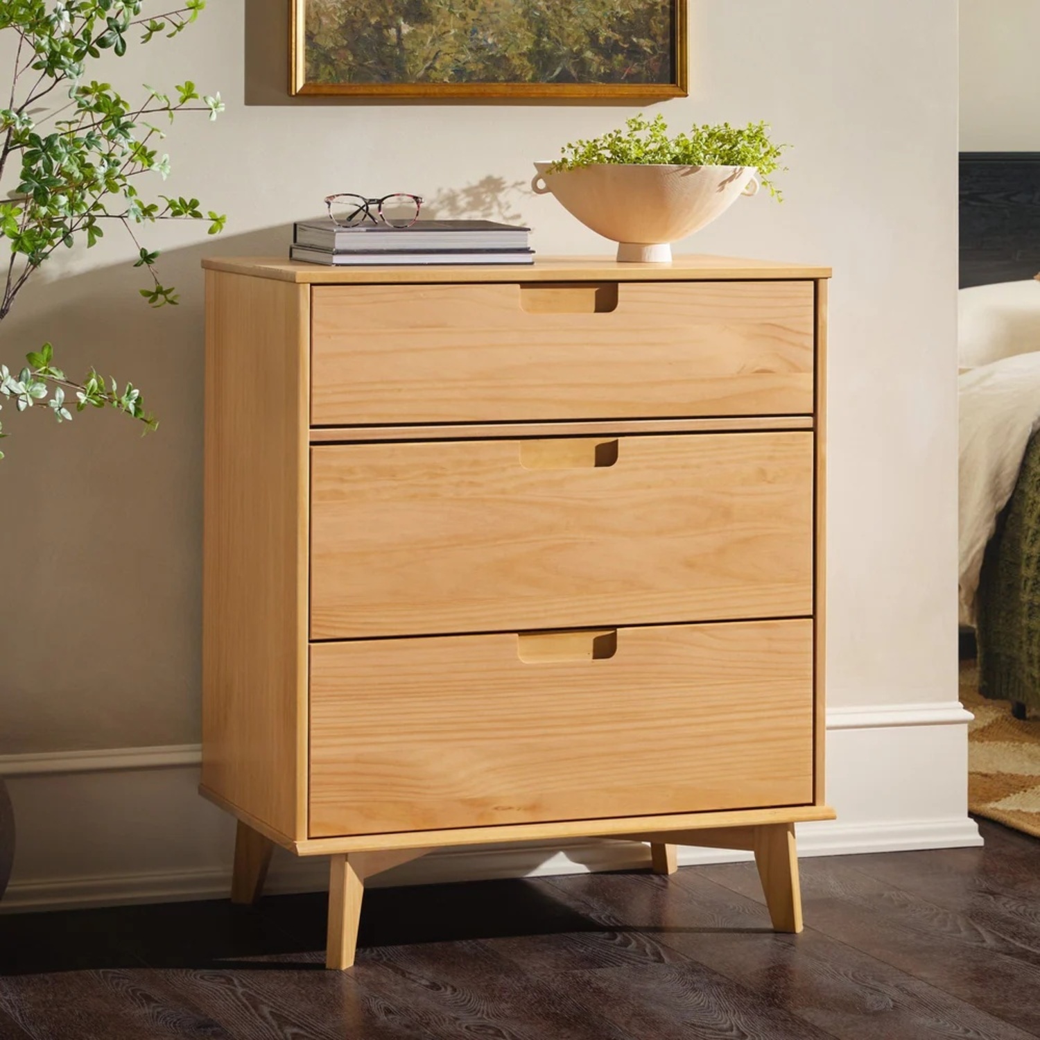 Walker Edison Sloane Natural Armoire - image-5