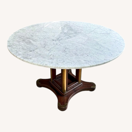 Used Vintage/Antique Finds White Marble Dining Table for sale on AptDeco