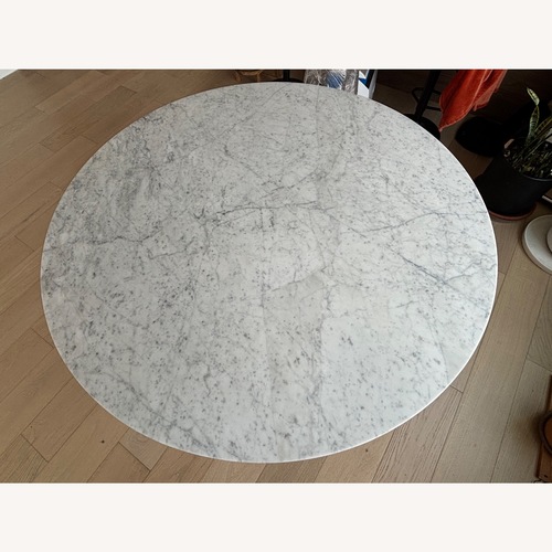 Used Vintage/Antique Finds White Marble Dining Table for sale on AptDeco