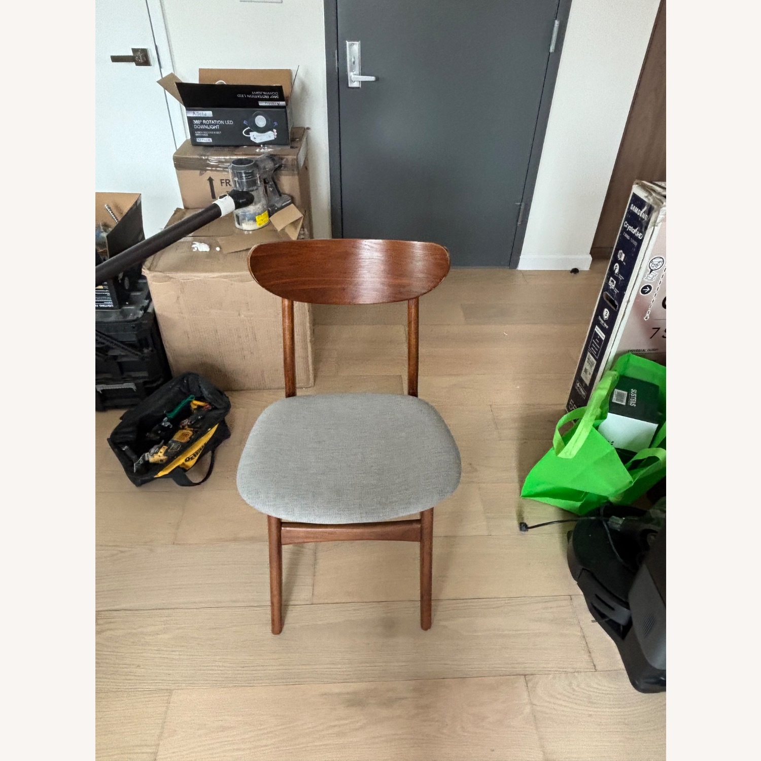 West Elm Classic Café Dark Brown Wood Dining Chair - image-2