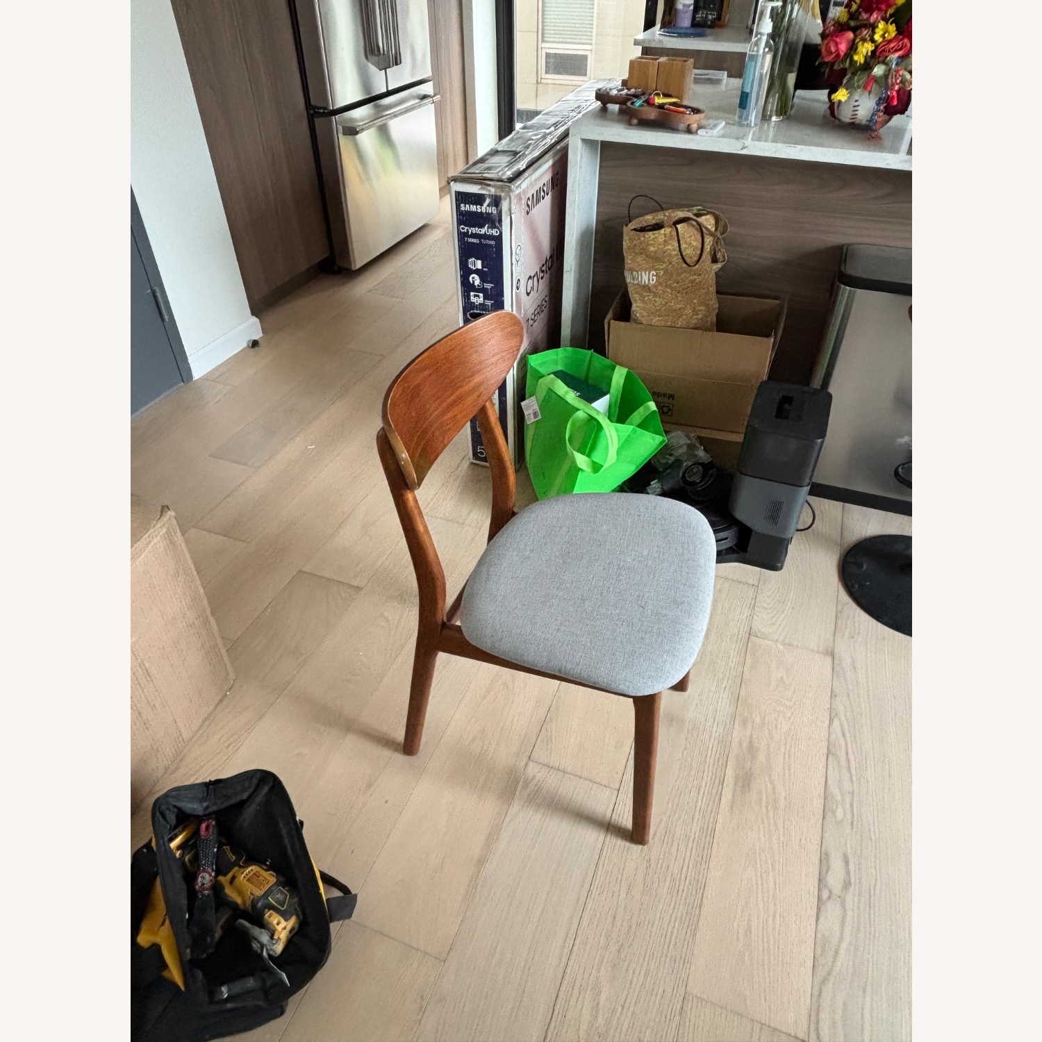 West Elm Classic Café Dark Brown Wood Dining Chair - image-3