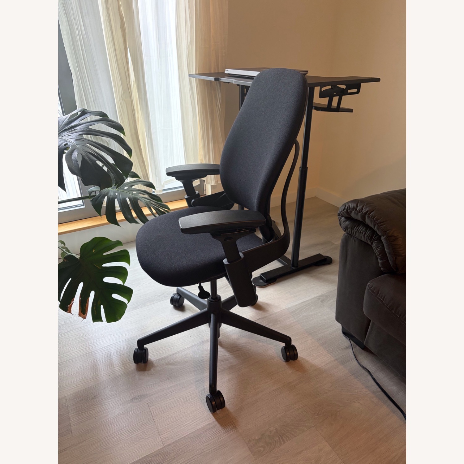 Steelcase Leap Black Fabric Office Chair - image-3