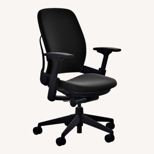 Used Steelcase Leap Black Fabric Office Chair for sale on AptDeco