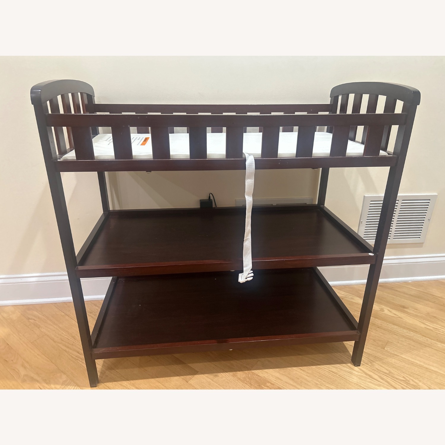 Dark Brown Wood Changing Table - image-1