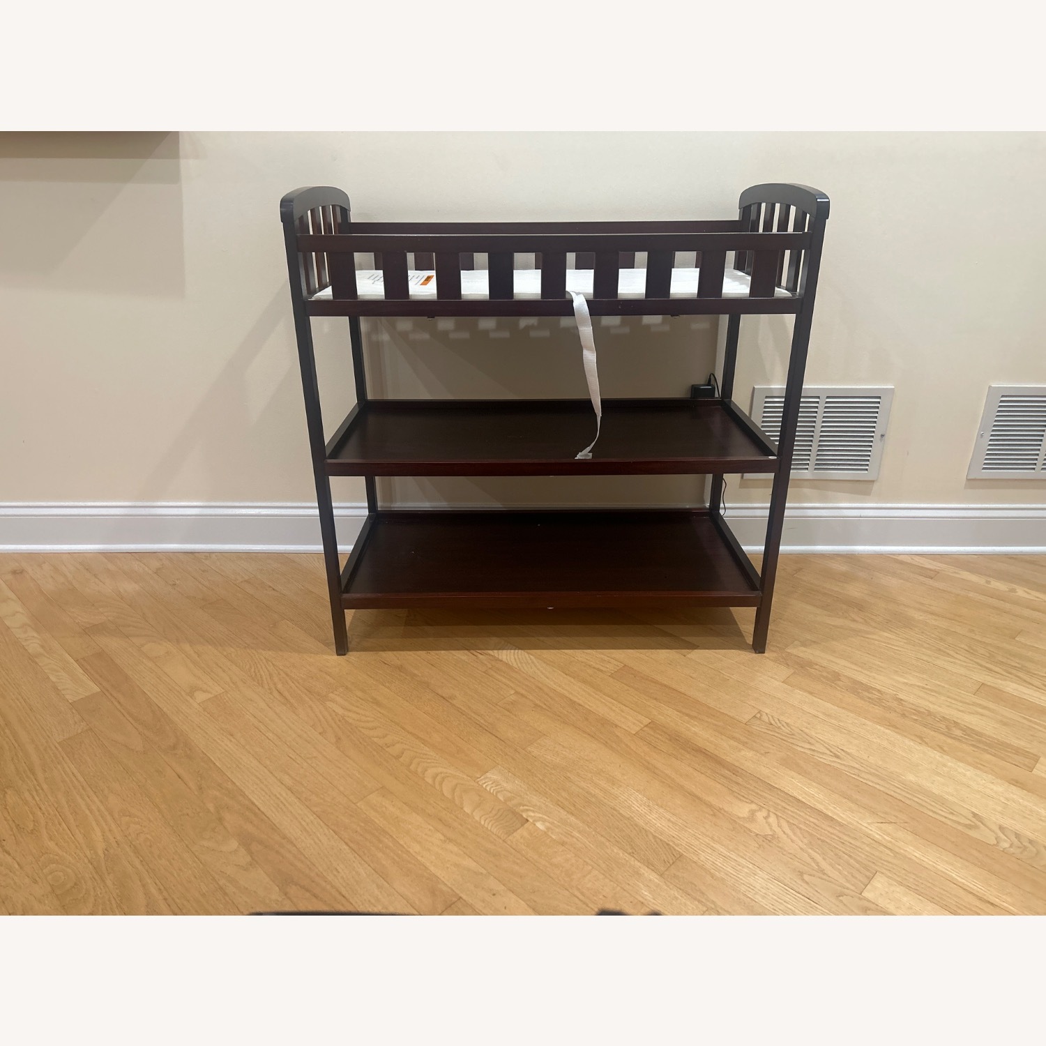 Dark Brown Wood Changing Table - image-2