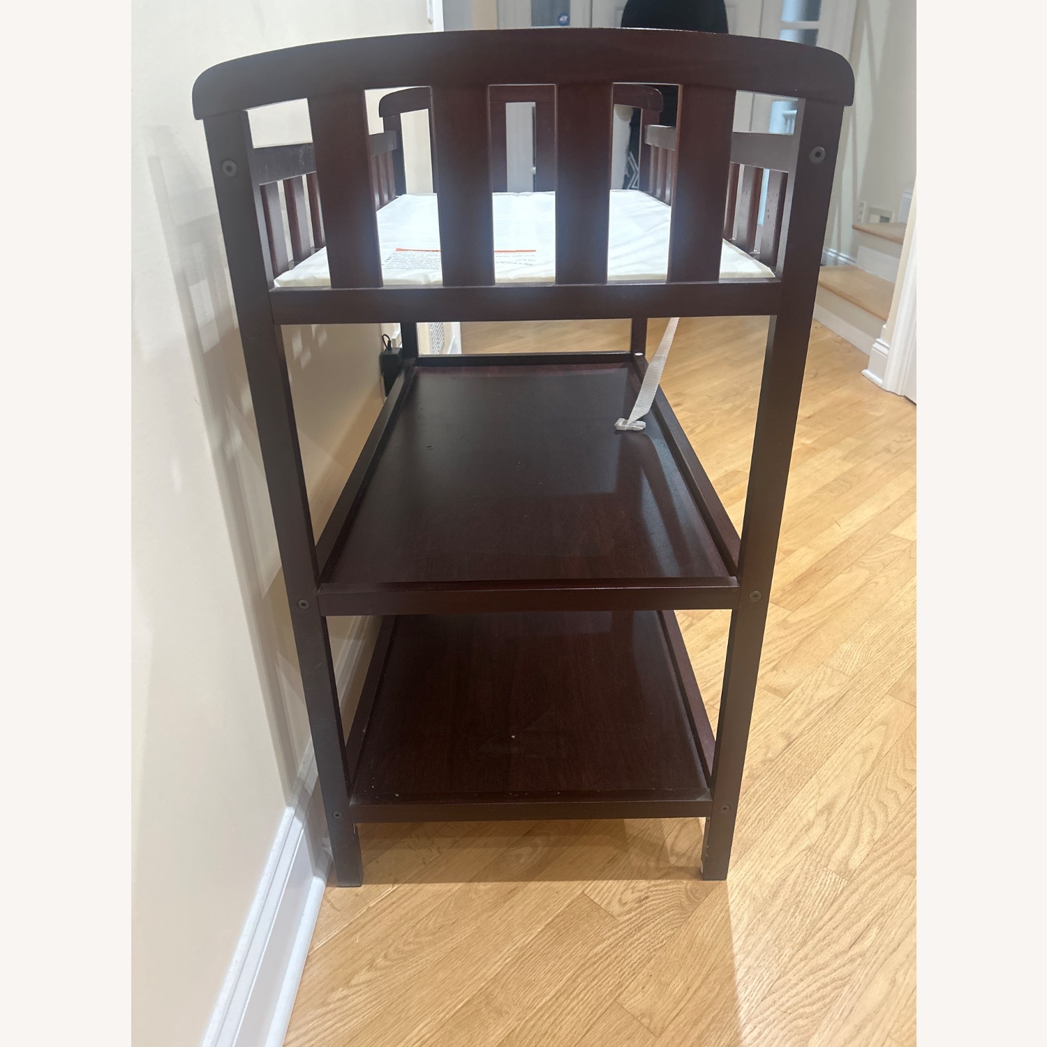 Dark Brown Wood Changing Table - image-3