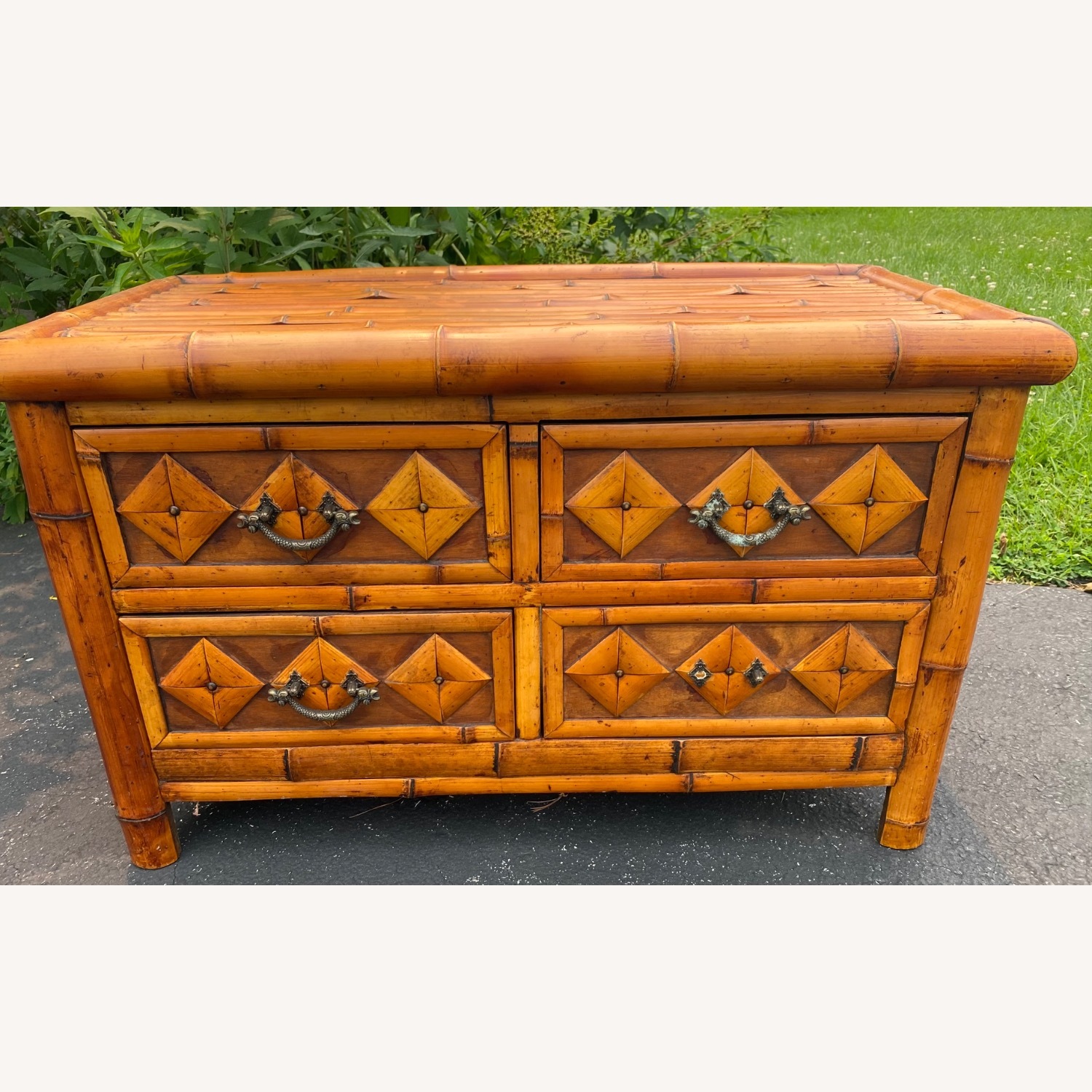 Vintage Bamboo Coffee Table 1930’s - image-1