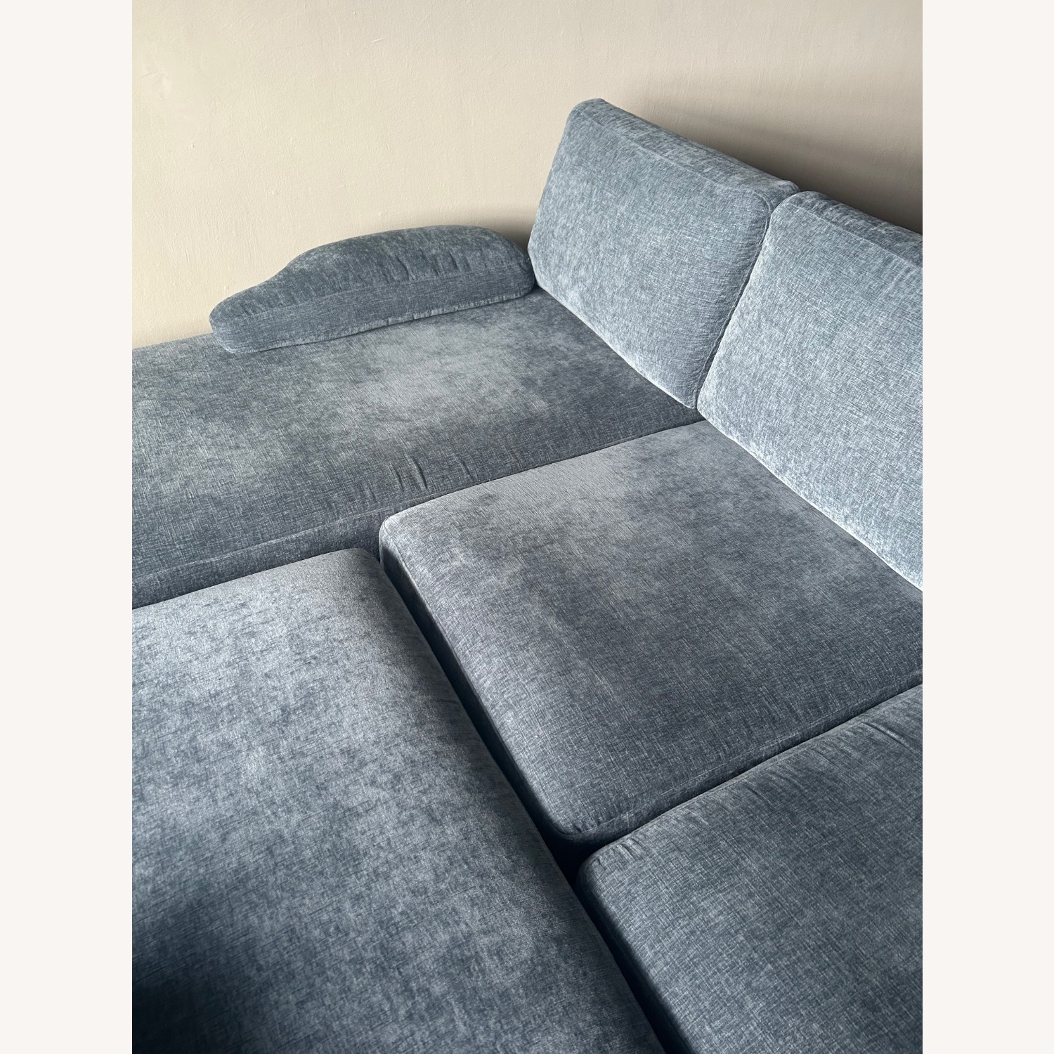 Wayfair Blue Fabric Chaise Lounge - image-3