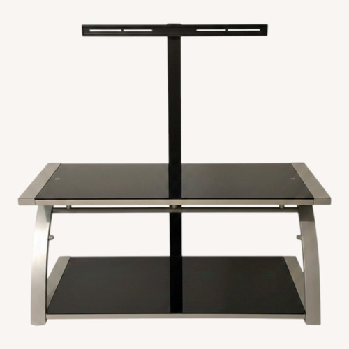 Used Blue Glass Desk for sale on AptDeco