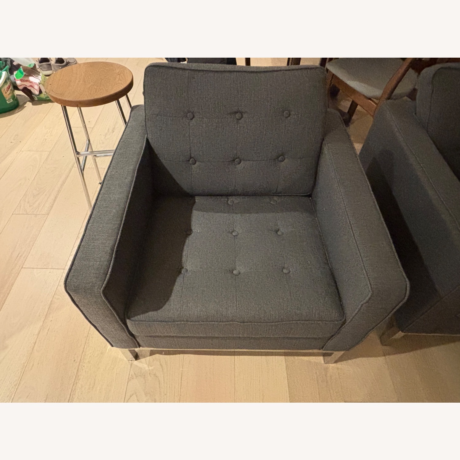 Dark Gray Armchair - image-2