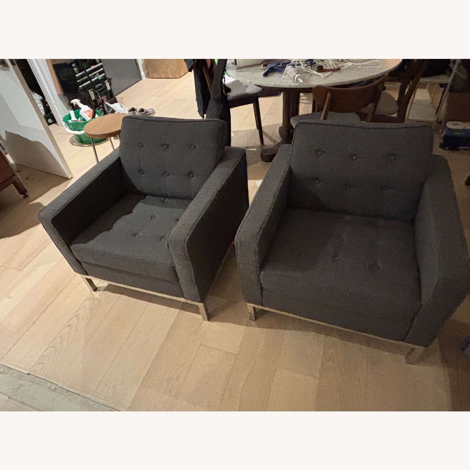 Dark Gray Armchair - image-3