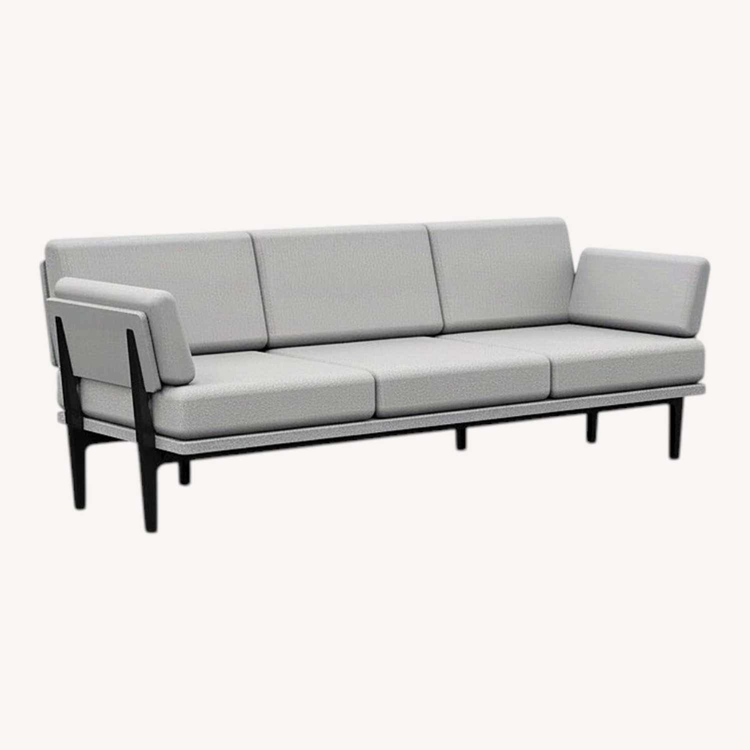 Floyd Light Gray Fabric 3+ Seater Sofa - image-0
