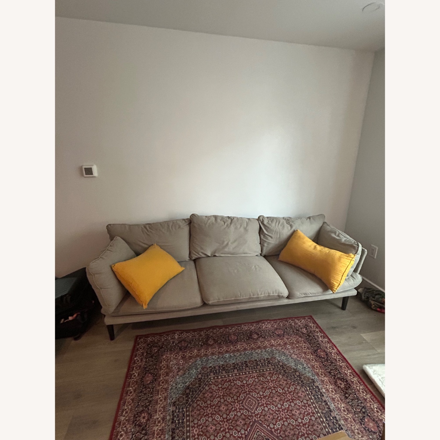Floyd Light Gray Fabric 3+ Seater Sofa - image-1