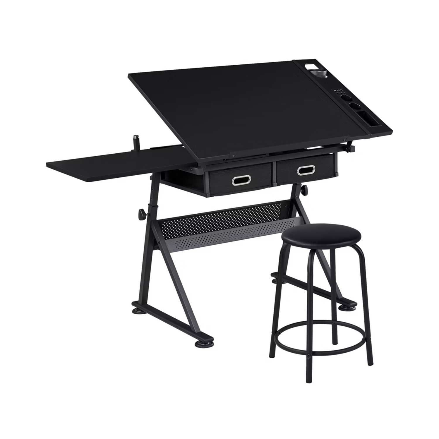 Yaheetech Adjustable Table & Stool Set Drawing Table - image-5
