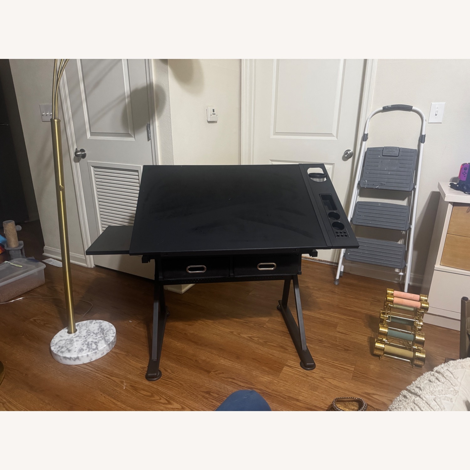 Yaheetech Adjustable Table & Stool Set Drawing Table - image-2