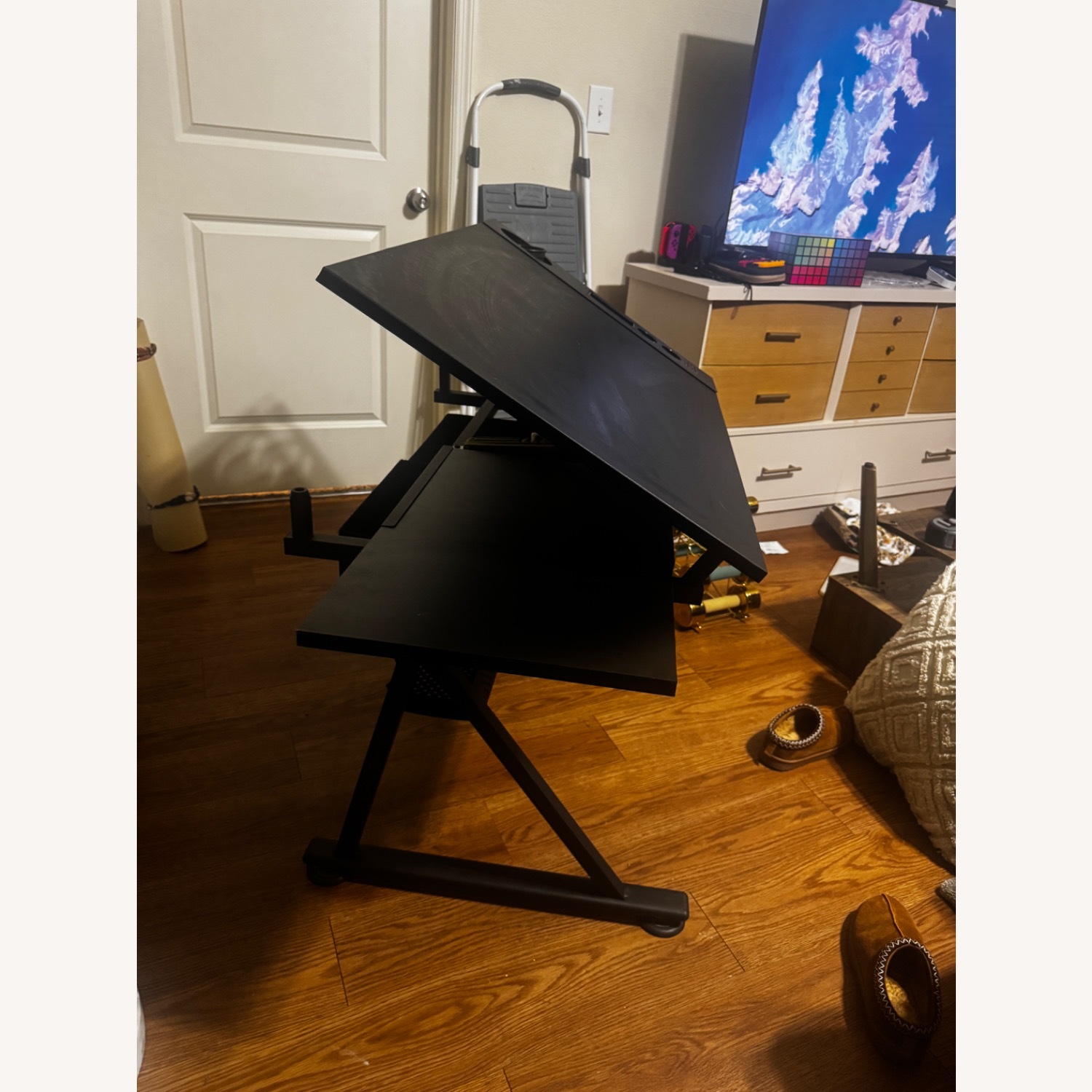 Yaheetech Adjustable Table & Stool Set Drawing Table - image-3