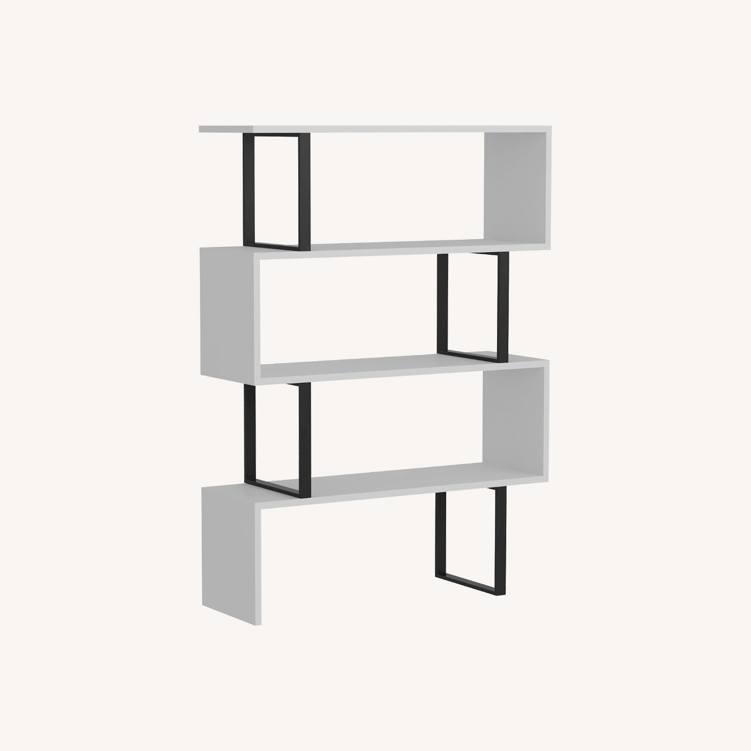 Adriana Steel Geometric Bookcase - image-6