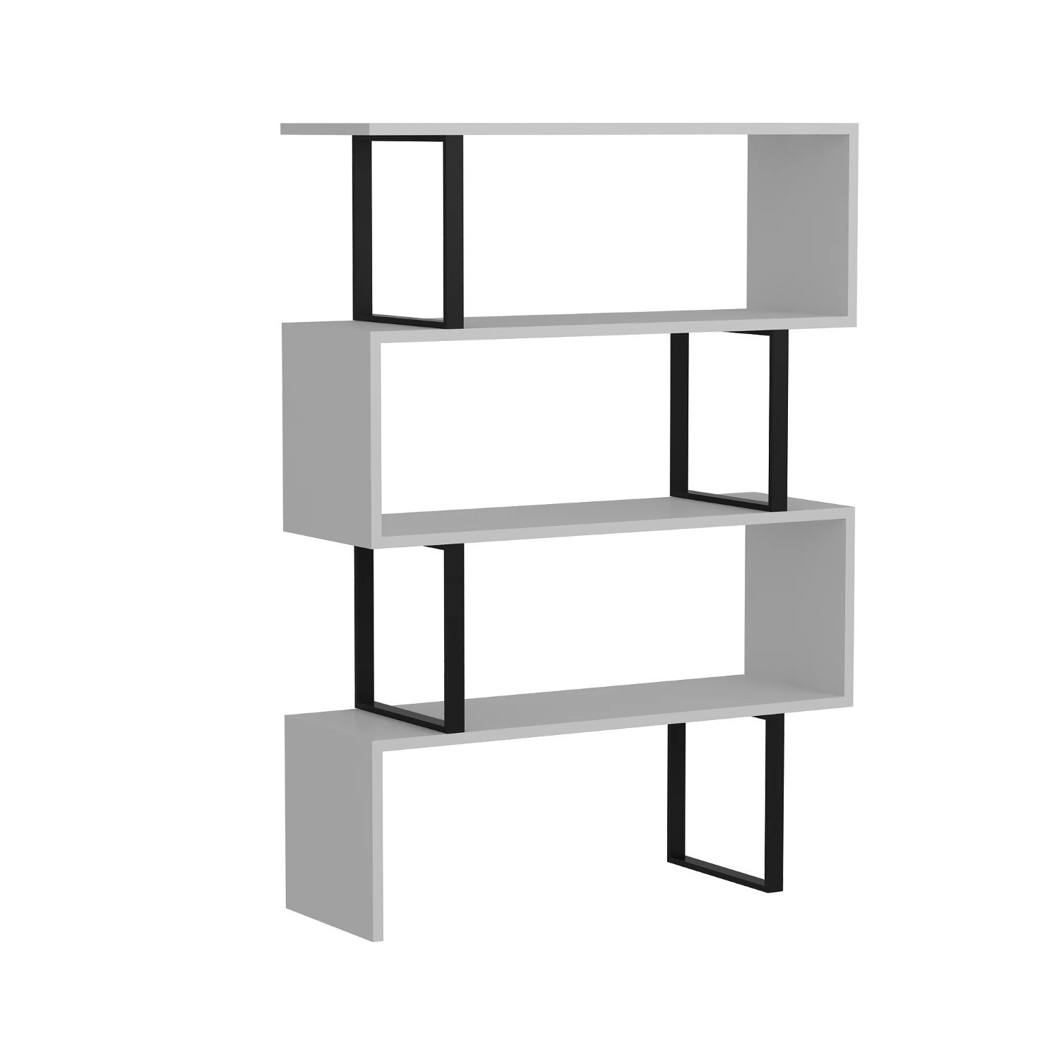 Adriana Steel Geometric Bookcase - image-5