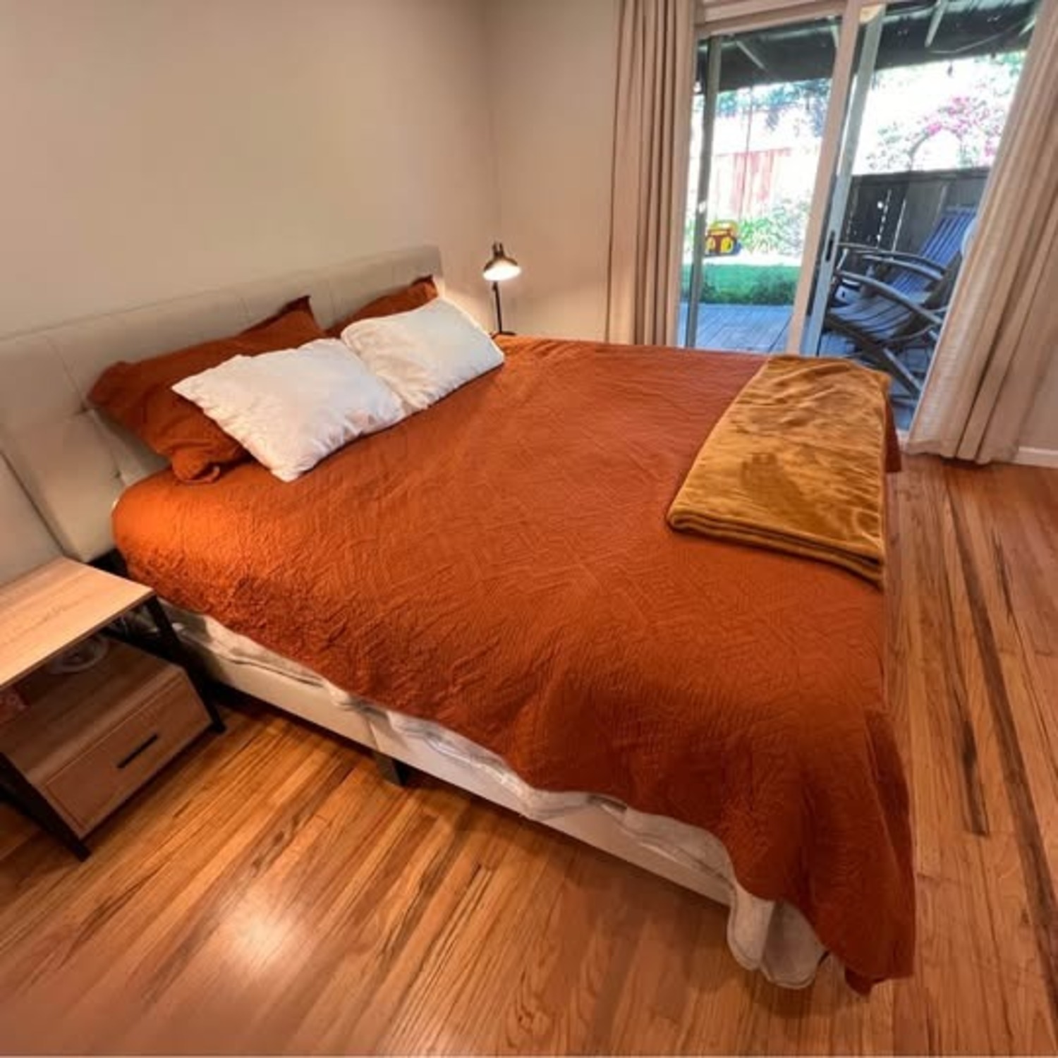 King Size Upholstered Bed Frame - image-1