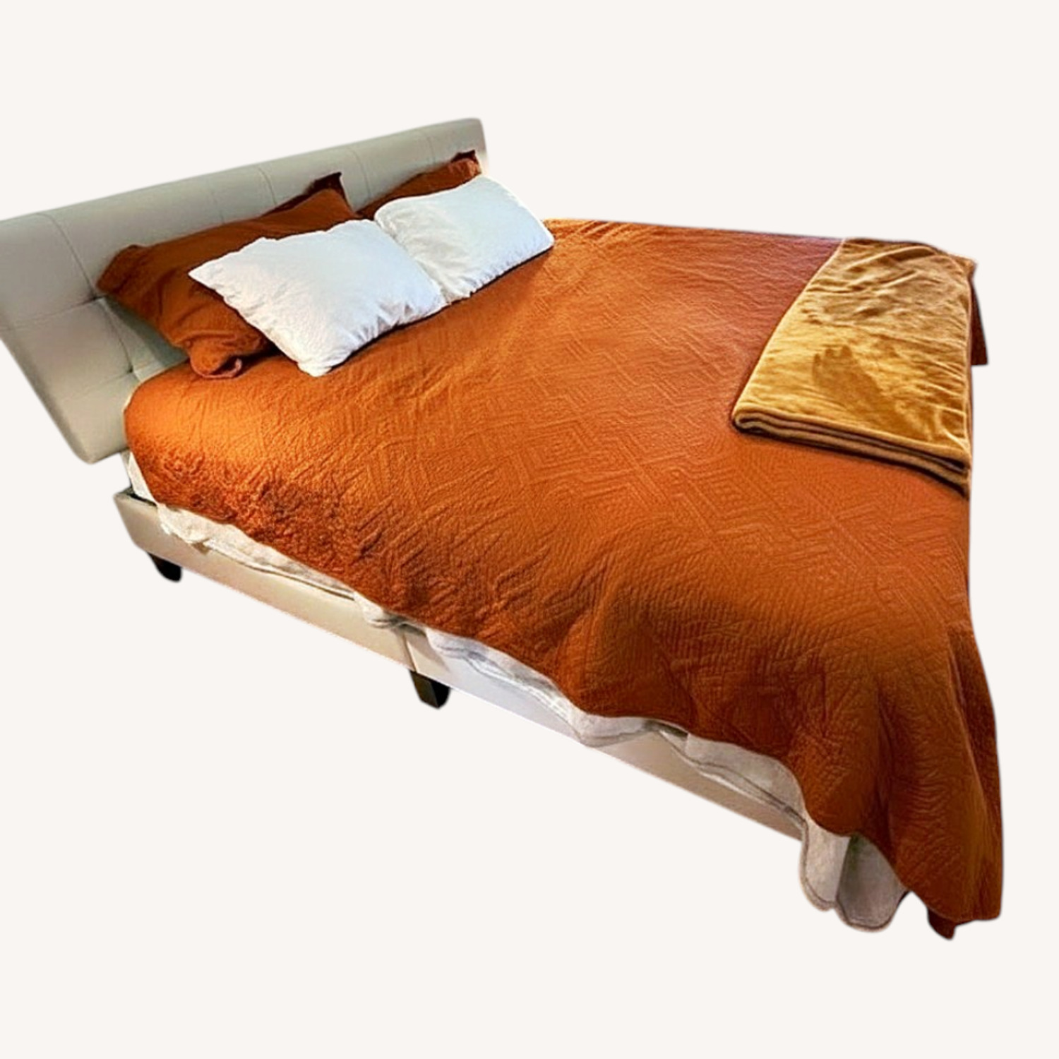 King Size Upholstered Bed Frame - image-0